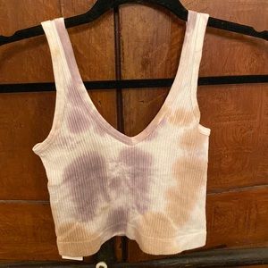 Tie dye cropped tank